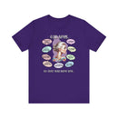 "God Says" T-Shirt - Biblical Affirmations Illustration designed for Woman - Encore2woTeam PurpleS