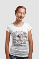 "God Says" T-Shirt - Biblical Affirmations Illustration designed for Woman - Encore2woWhiteS