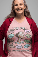 "God Says" T-Shirt - Biblical Affirmations Illustration designed for Woman - Encore2woWhiteS