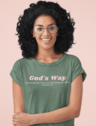 Gods Way Proverbs 3 6 Comfort Colors 1717 Christian Graphic Tee - Encore2woBlue SpruceS
