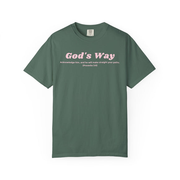 Gods Way Proverbs 3 6 Comfort Colors 1717 Christian Graphic Tee - Encore2woPepperS