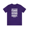 Grace and Peace Philemon 1:3 Unisex Christian T-Shirt - Encore2woTeam PurpleS