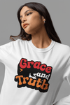 Grace and Truth Retro Christian Graphic Tee Dove Faith Shirt - Encore2woWhiteS