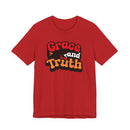 Grace and Truth Retro Christian Graphic Tee Dove Faith Shirt - Encore2woRedS