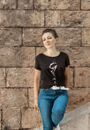 Grace Christian Vertical Typography T-Shirt - Encore2woBlackS