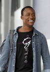 Grace Christian Vertical Typography T-Shirt - Encore2woBlackS
