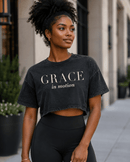 Grace in Motion Women’s Snow-Washed Crop Top - Encore2woBlackS