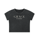 Grace in Motion Women’s Snow-Washed Crop Top - Encore2woBlackS