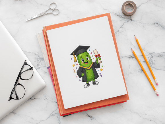 Graduating Pickle Sticker - 3 Pack - Encore2wo