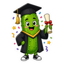Graduating Pickle Sticker - 3 Pack - Encore2wo