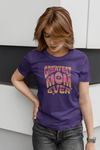 Greatest Mom Ever Retro Butterfly Graphic Tee Colorful Mother’s Day Gift Shirt - Encore2woTeam PurpleS