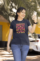Greatest Mom Ever Retro Butterfly Graphic Tee Colorful Mother’s Day Gift Shirt - Encore2woTeam PurpleS