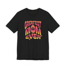 Greatest Mom Ever Retro Butterfly Graphic Tee Colorful Mother’s Day Gift Shirt - Encore2woTeam PurpleS