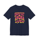 Greatest Mom Ever Retro Butterfly Graphic Tee Colorful Mother’s Day Gift Shirt - Encore2woTeam PurpleS