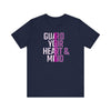 Guard Your Heart and Mind Philippians 4:7 Christian Scripture Tee - Encore2woNavyS
