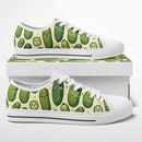 Happy Pickle Low Top Sneakers – Cute Pickle Canvas Shoes - Encore2woW 5 / M 3