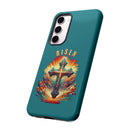 He Is Risen Christian Cross Phone Case for iPhone 15 & Samsung S23 - Encore2woiPhone 15 Pro MaxMatte