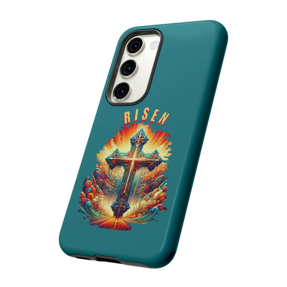 He Is Risen Christian Cross Phone Case for iPhone 15 & Samsung S23 - Encore2woiPhone 15 Pro MaxMatte
