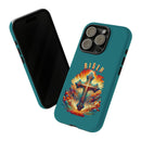 He Is Risen Christian Cross Phone Case for iPhone 15 & Samsung S23 - Encore2woiPhone 15 Pro MaxMatte