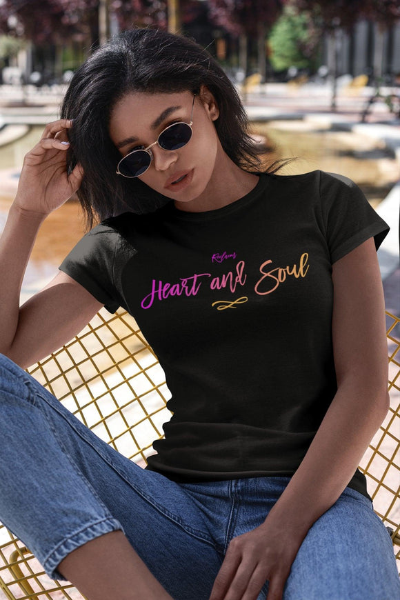 Heart and Soul Unisex Short Sleeve Tee - Encore2woBlackL