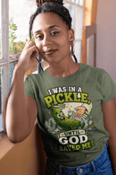 I Was in a Pickle Until God Saved Me T-Shirt | Funny Christian Pickle Faith Tee - Encore2woWhiteS