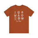 Icons of Faith and Life T-Shirt - Christian Virtues Design - Encore2woAutumnS