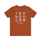 Icons of Faith and Life T-Shirt - Christian Virtues Design - Encore2woAutumnS