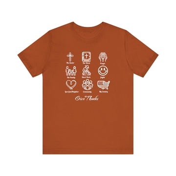 Icons of Faith and Life T-Shirt - Christian Virtues Design - Encore2woAutumnS