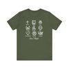 Icons of Faith and Life T-Shirt - Christian Virtues Design - Encore2woMilitary GreenS