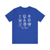 Icons of Faith and Life T-Shirt - Christian Virtues Design - Encore2woTrue RoyalS