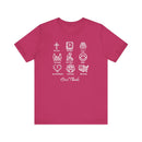 Icons of Faith and Life T-Shirt - Christian Virtues Design - Encore2woBerryS