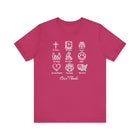 Icons of Faith and Life T-Shirt - Christian Virtues Design - Encore2woBerryS