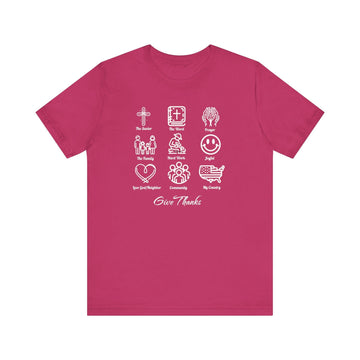 Icons of Faith and Life T-Shirt - Christian Virtues Design - Encore2woBerryS