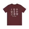 Icons of Faith and Life T-Shirt - Christian Virtues Design - Encore2woMaroonS