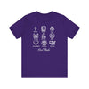 Icons of Faith and Life T-Shirt - Christian Virtues Design - Encore2woTeam PurpleS