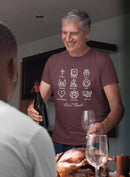 Icons of Faith and Life T-Shirt - Nine Christian Virtues and American Life Design - Encore2woAutumnS