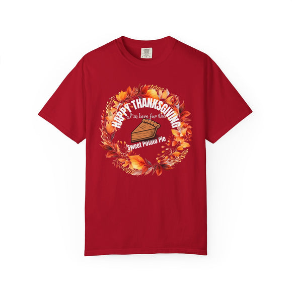 I'm Here for the Sweet Potato Pie Thanksgiving Shirt – Matching Family & Women's Funny Tee | Comfort Colors - Encore2woRedS