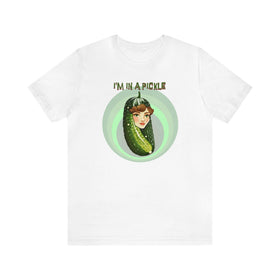 I'm in a Pickle T-Shirt with Woman's Face Inside Dill Pickle - Encore2woWhiteS