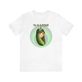 I'm in a Pickle T-Shirt Woman's Face Inside, Dill Pickle lovers, Humorous, Funny - Encore2woWhiteS