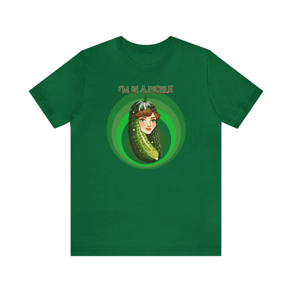I'm in a Pickle T-Shirt Woman's Face Inside, Dill Pickle lovers, Humorous, Funny - Encore2woKellyS