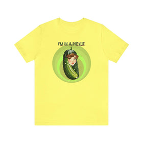 I'm in a Pickle T-Shirt Woman's Face Inside, Dill Pickle lovers, Humorous, Funny - Encore2woYellowS