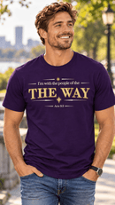 I’m With the People of THE WAY – Acts 9:2 Christian T-Shirt - Encore2woTeam PurpleS