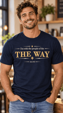 I’m With the People of THE WAY – Acts 9:2 Christian T-Shirt - Encore2woNavyS
