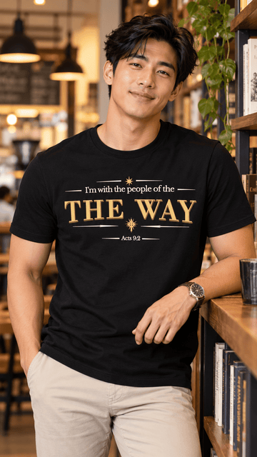 I’m With the People of THE WAY – Acts 9:2 Christian T-Shirt - Encore2woBlackS
