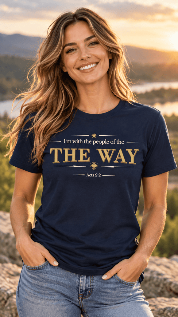 I’m With the People of THE WAY – Acts 9:2 Christian T-Shirt - Encore2woMaroonS
