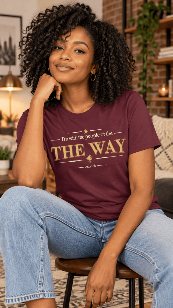I’m With the People of THE WAY – Acts 9:2 Christian T-Shirt - Encore2woMaroonS