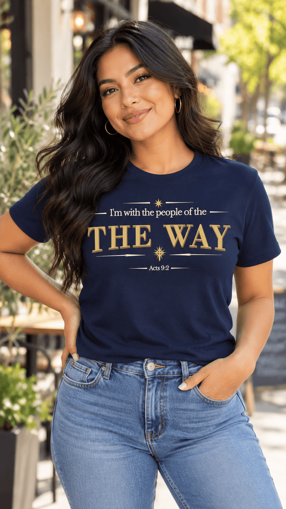 I’m With the People of THE WAY – Acts 9:2 Christian T-Shirt - Encore2woMaroonS