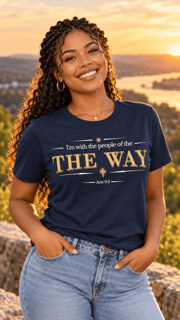 I’m With the People of THE WAY – Acts 9:2 Christian T-Shirt - Encore2woMaroonS