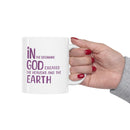 In the Beginning Mug | Creation Quote Cup | Inspirational Drinkware | Ceramic Mug 11oz - Encore2wo11oz