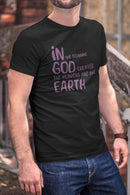 In the Beginning T-Shirt Genesis Creation Quote Tee Christian Inspirational Apparel - Encore2woBlackS